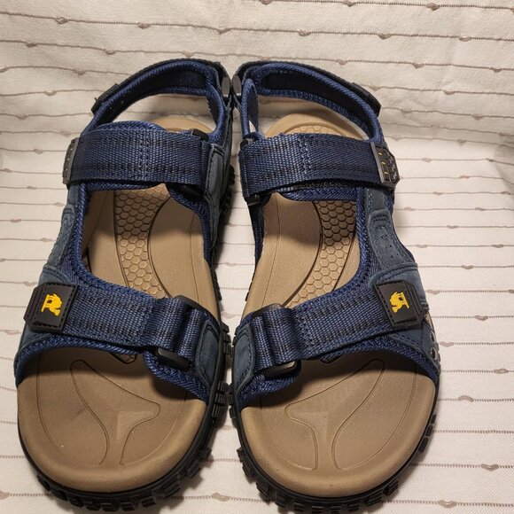 Camel Crown Waterproof Hiking Sandals Men's Size 8 Leather Dark Blue NEW - Picture 6 of 15
